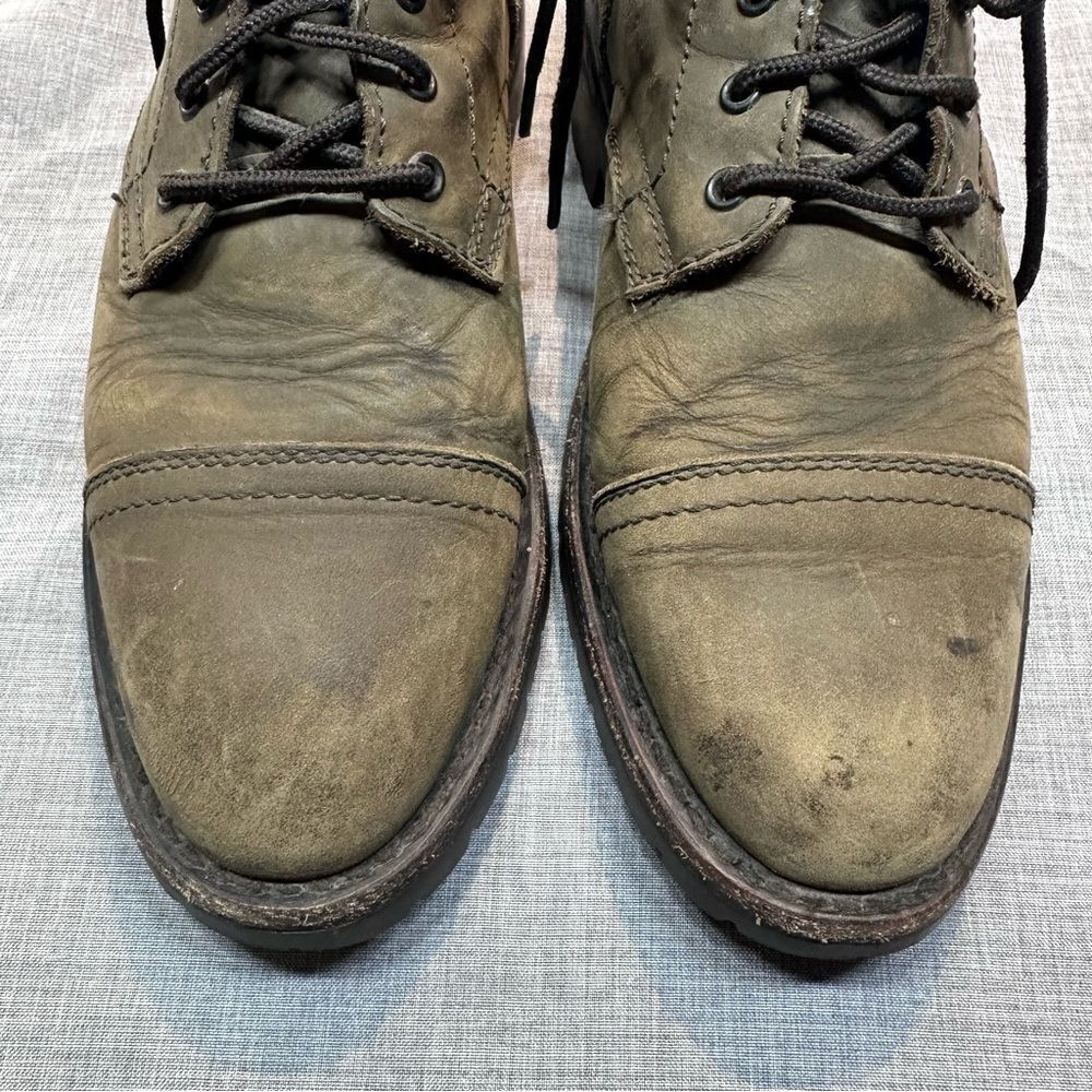 Thursday Boot Company Captain StormKing Dark Olive Leather Combat Boots Size 7.5 - Picture 5 of 13